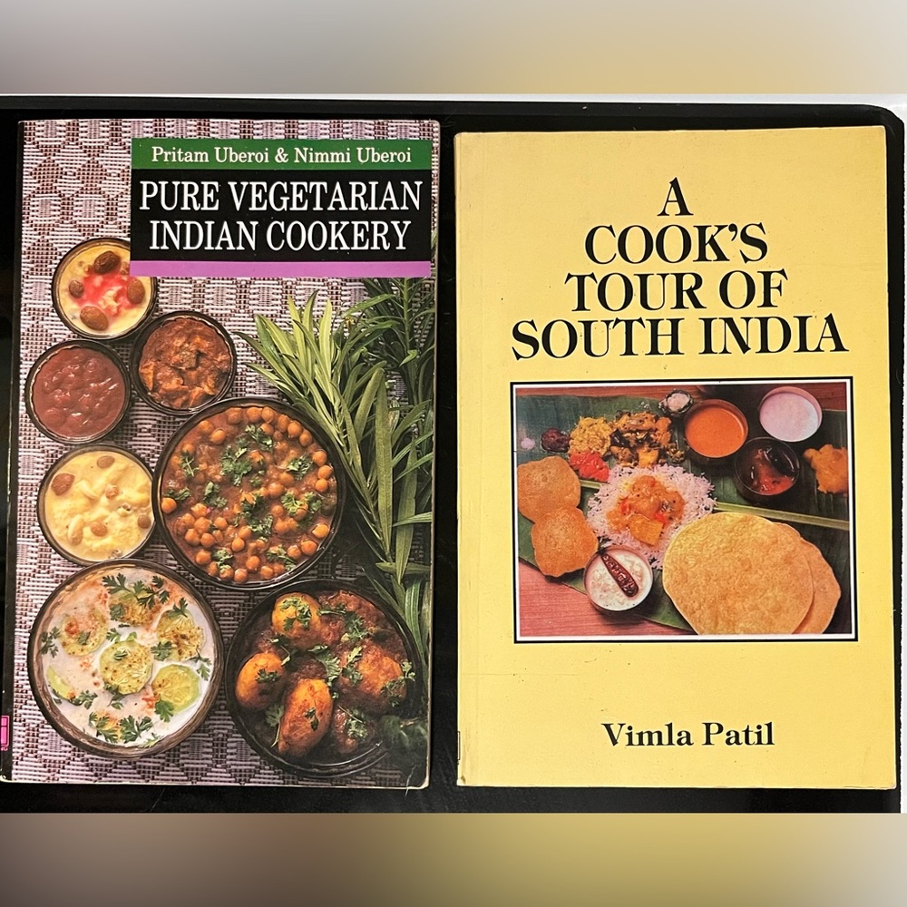 Pure Vegetarian Indian Cookery & A Cook’s Tour of South India set of 2 Cookbooks
